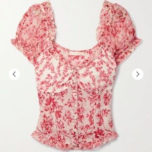 LoveShackFancy Floral Top